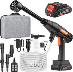 Cordless Pressure Washer, 6 in 1 Portable Power Washer, 4.0Ah Battery Pressur