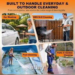 Cordless Pressure Washer 6-in-1 Portable Power Washer with 2 Batteries 5m Hose