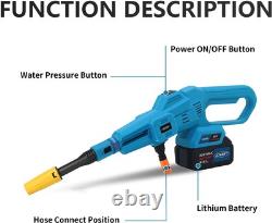 Cordless Pressure Washer, 750PSI Portable Power Cleaner with 4.0Ah 20V