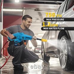 Cordless Pressure Washer, 750PSI Portable Power Cleaner with 4.0Ah 20V