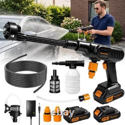 Cordless Pressure Washer 900PSI, Portable Power with 2x21V Black