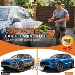 Cordless Pressure Washer 900PSI, Portable Power with 2x21V Black