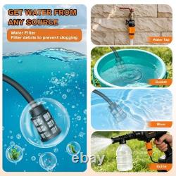 Cordless Pressure Washer 900PSI, Portable Power with 2x21V Black