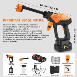 Cordless Pressure Washer Battery Powered, 1200 PSI Portable Brushless Power Wash