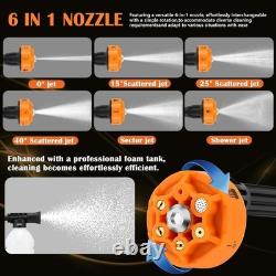 Cordless Pressure Washer Battery Powered, 1200 PSI Portable Brushless Power Wash