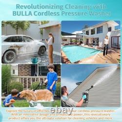 Cordless Pressure Washer Battery-Powered 6-in-1 for Car Patio Garden