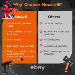 Cordless Pressure Washer Battery Powered, 950PSI Portable Cordless Power Washer