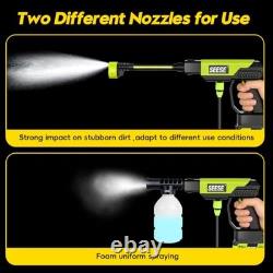 Cordless Pressure Washer Gun 1000 PSI Portable Electric Washer for Vehicle