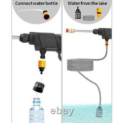 Cordless Pressure Washer Gun Battery Powered 725PSI Adjustable Cleaner 100-240V