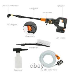 Cordless Pressure Washer Power Cleaner 320PSI with 2.0A Battery & Charger Portable