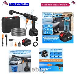 Cordless Pressure Washer Powerful, Portable, 6-in-1 Battery Power for Cars