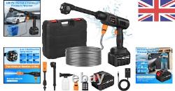 Cordless Pressure Washer Powerful, Portable, 6-in-1 Battery Power for Cars