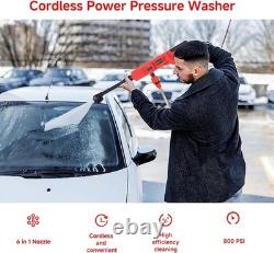 Cordless Pressure Washer for Milwaukee M18 Battery, 900 PSI Portable Power Wa
