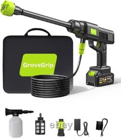 Cordless Pressure Washer with 1X4000Mah Batteries, 870 PSI Portable Power Cleane
