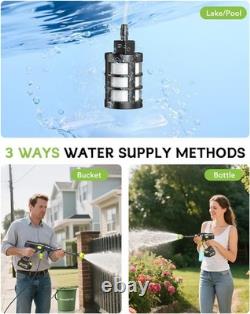 Cordless Pressure Washer with 1X4000Mah Batteries, 870 PSI Portable Power Cleane