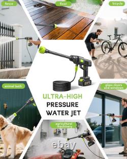 Cordless Pressure Washer with 1X4000Mah Batteries, 870 PSI Portable Power Cleane