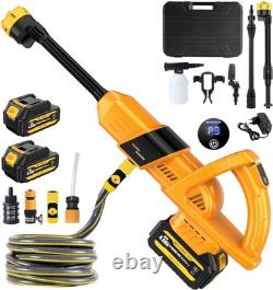 Cordless Pressure Washer with 2 x 4000mAh Batteries, 45Bar PSI Battery-Powered J