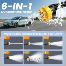 Cordless Pressure Washer with 2 x 4000mAh Batteries, 45Bar PSI Battery-Powered J