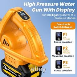 Cordless Pressure Washer with 2 x 4000mAh Batteries, 45Bar PSI Battery-Powered J