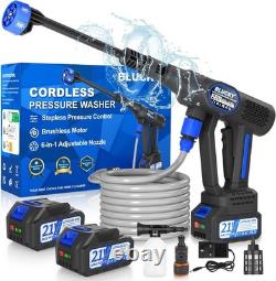 Cordless Pressure Washer with 6-in-1 Nozzle & Dual 4000mAh Batteries 1160 PSI