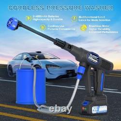 Cordless Pressure Washer with 6-in-1 Nozzle & Dual 4000mAh Batteries 1160 PSI
