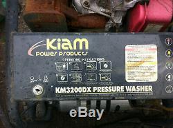 Diesel Pressure Power Jet Washer Kiam KM3200DX Cleaner 3200PSI 7HP
