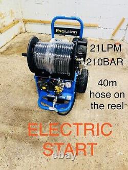 Drain Jetter. Electric Start Honda Gx390 3000Psi 21LPM, Power Washer