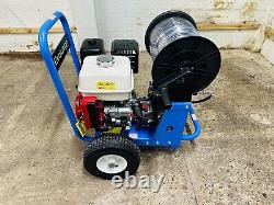 Drain Jetter. Electric Start Honda Gx390 3000Psi 21LPM, Power Washer