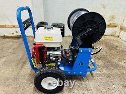 Drain Jetter. Electric Start Honda Gx390 3000Psi 21LPM, Power Washer