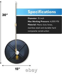 Edou 15-Inch ROTATING SURFACE CLEANER High Pressure Power