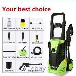 Electric High Pressure Washer 3000PSI 2000W Power Jet Water Patio Car Cleaner EU