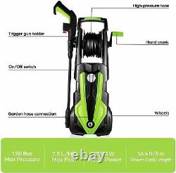 Electric High Pressure Washer 3500PSI Power Jet Water Patio Car Cleaner Green UK