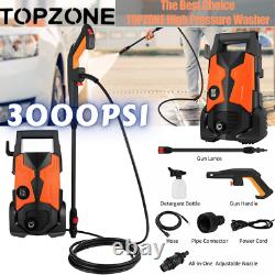 Electric High Pressure Washer Power 3000 PSI/IPX5 Jet Patio Car Cleaning Tool A+