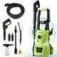 Electric Pressure Washer 1520psi/1400w High Power 120bar Jet Cleaner Home&paito