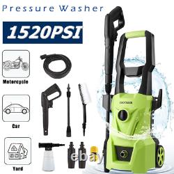 Electric Pressure Washer 1520PSI 1400W High Power 120Bar Jet Cleaner Home Patio