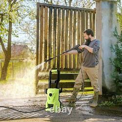 Electric Pressure Washer 1520PSI 1400W High Power 120Bar Jet Cleaner Home Patio