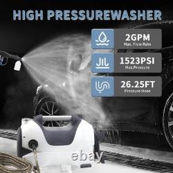 Electric Pressure Washer 1523PSI 2GPM High Pressure Power Washer Portable EABZ
