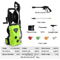 Electric Pressure Washer 1650W High Power 2600PSI&135 bar Jet Cleaner Patio Home