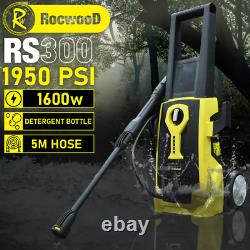 Electric Pressure Washer 1950PSI RocwooD 1600W High Power 135bar Jet Cleaner