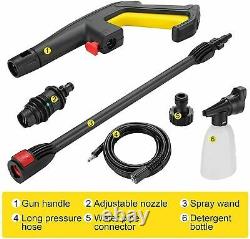 Electric Pressure Washer 2050PSI 135Bar Water High Power Jet Wash Patio Yellow