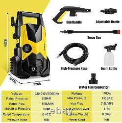 Electric Pressure Washer 2050PSI 135 Bar Water High Power Jet Wash Patio Car ny