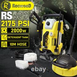 Electric Pressure Washer 2175 PSI RocwooD 150 Bar 2000W Power Jet Wash Cleaner