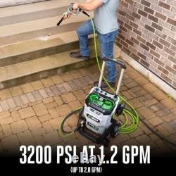 Electric Pressure Washer 3200 PSI Gray EGO Power+ HPW3200 Battery Charger