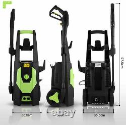 Electric Pressure Washer 3500PSI 1800W Washer High Power 150Bar Jet Cleaner Car