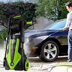 Electric Pressure Washer 3500PSI/1900W Water High Power Jet Wash Patio Car Green