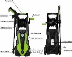 Electric Pressure Washer 3500PSI/1900W Water High Power Jet Wash Patio Car Green