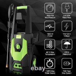 Electric Pressure Washer 3500PSI Powerful Jet Washer Car Patio Deep Clean Tasks