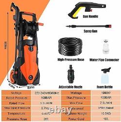 Electric Pressure Washer 3500PSI Water High Power Jet Wash Patio Car E 107