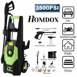 Electric Pressure Washer 3500PSI Water High Power Jet Wash Patio Car Green
