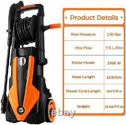 Electric Pressure Washer 3500 PSI/1900W Water High Power Jet Wash Patio Car d